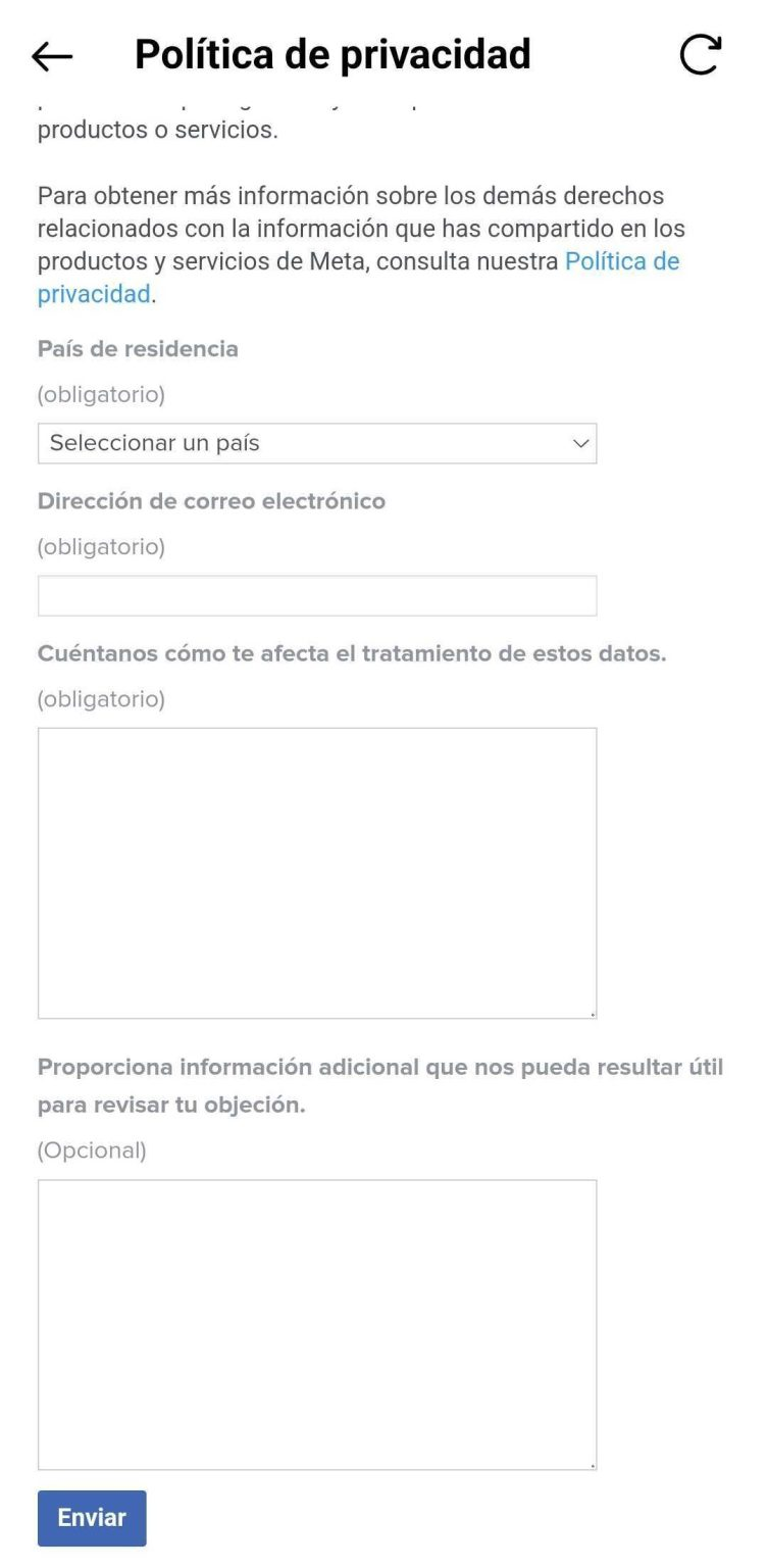 Oposición a uso de datos en IA